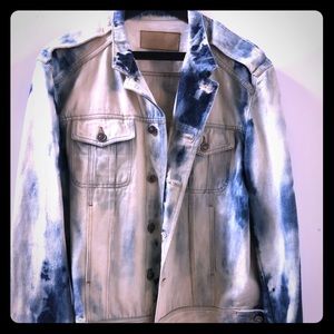 Gucci Vintage Distressed Bleached Denim Jacket